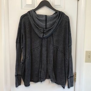 Free people zip up sweatshirt xs